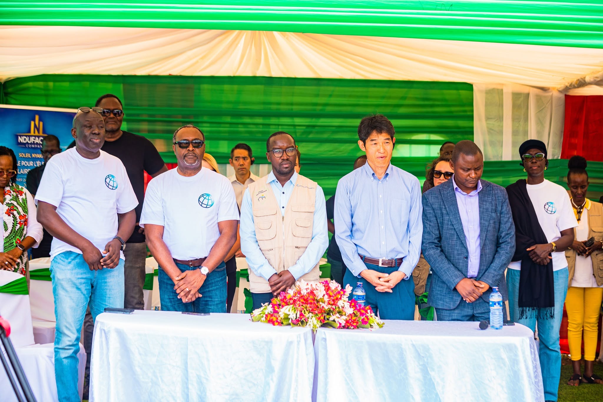 Visite du Groupe de la Banque mondiale au Projet Soleil Nyakiriza